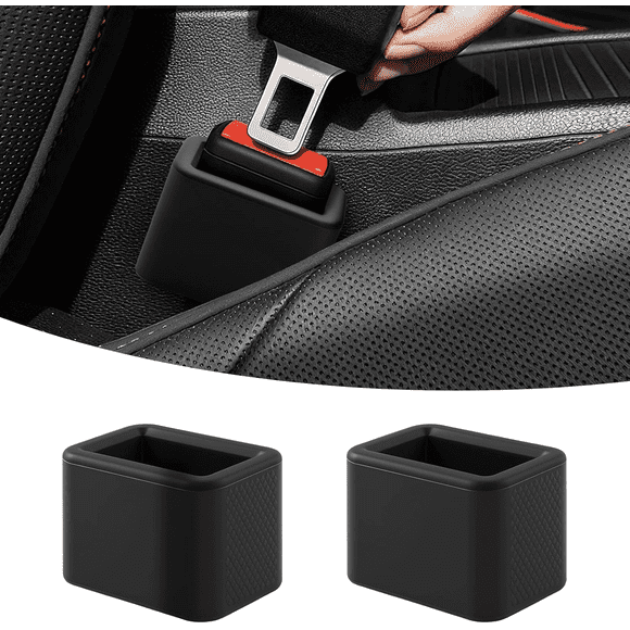 AJOHBM 2 Pcs Support Universel de Boucle de Ceinture de Sécurité, Amplificateur de Boucle en Silicone pour Voiture VUS Camion