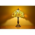 thumbnail image 3 of Tiffany Style Lamp Table Lamp Bedside Desk LED Lamp Bedroom Stained-Glass 18.1'' Height Multi-color, 3 of 4