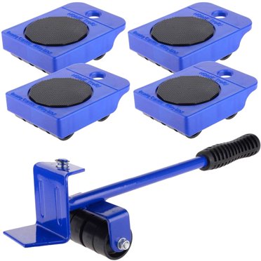 5Pcs Wheeled Corner Movers Hand Tool Furniture Transport Lifter Wheel Slides Mover Rollers Kit Home
