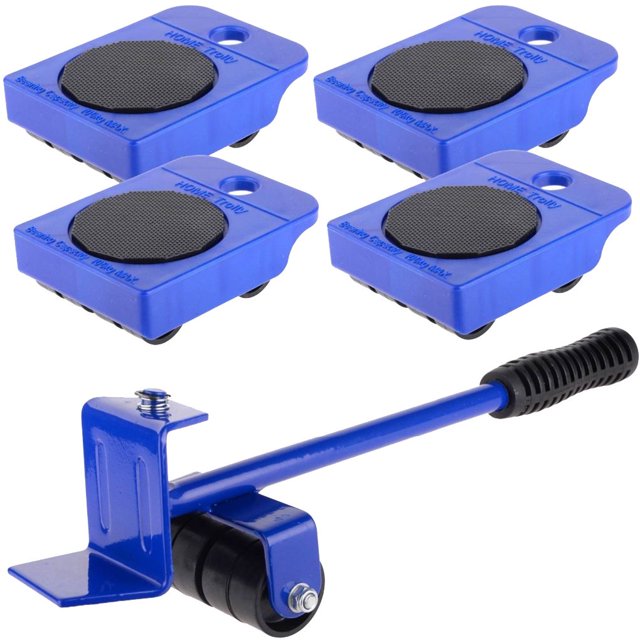 5 Pcs Rouleaux de Déplacement à Roulettes Outil à Main pour Meubles Kit de Rouleaux de Déplacement pour Maison