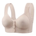 thumbnail image 1 of cfhntfmh Front Closure Bras for Women No Underwire Comfort Push up Bras Convenient Soft Front Buttons Plus Size Bralettes, 1 of 6