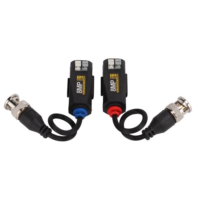 Video Balun, 1080P Antistatic Protection 4K 8MP Passive Video Balun Transceiver For AHD CVI TVI CVBS Camera