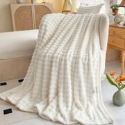 Wuztai Weighted Blanket, Heavy Soft Fleece Throw, Double-Sided All Season Blanket, Plush Velvet Bed Couch Sofa Blanket for Adults KidsNap Reading