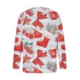 thumbnail image 5 of Sweat-shirt de Noël pour Femmes 2023 Mode Print Sweat-shirt à Col Rond Respirant Confortable sur l'Autorisation, 5 of 5