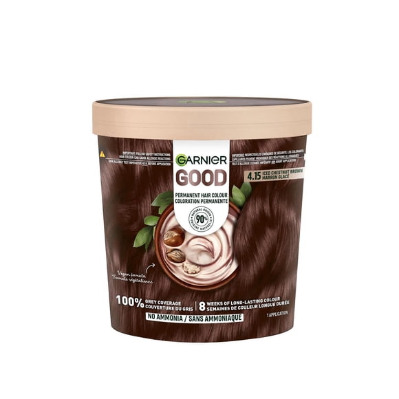 Garnier GOOD, Permanent Hair Dye, 100% Grey Coverage, No Ammonia, 1 unit
