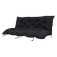 thumbnail image 1 of Coussin de Balançoire de Porche 3 Places avec Dossier et Attaches, en Polyester de Qualité Supérieure et Coton PP, Idéal pour les Meubles d'Extérieur, avec Rivets et Capitonnage, 1 of 7