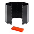 thumbnail image 3 of DYNWAVECA Pare-Vent de Poêle de Camping Protecteur contre le Vent Pliant avec Sac de Transport 10 Assiettes Pare-Vent Pare-Brise de Poêle pour Randonnée Cuiseur Pique-Nique Noir, 3 of 9
