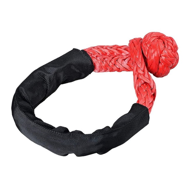 Car Broke Down With Protective Sleeve Portable UTV Strap Rope Trailer Off Road Towing Synthetic Soft Shackle ATV Winch SUV ,Wide Applicability