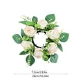 thumbnail image 3 of Fridja Sales Peony Candlestick Wreath Simulation Flowers European Holiday Decorations Wedding Desktop Decorations Home Decoration Summer Refresh for Home, 3 of 6