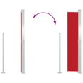 thumbnail image 3 of Patio Terrace Side Awning 160 x 300 cm Red, 3 of 4