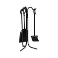 thumbnail image 2 of Panacea 4 Piece Fireplace Tool Set with Brush, Shovel, and Poker, Black, 2 of 8