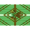 thumbnail image 1 of Ahgly Company Machine Washable Indoor Rectangle Transitional Green Area Rugs, 5' x 8', 1 of 7