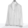 thumbnail image 2 of Posijego Veste de Protection Solaire pour Hommes Grande Taille Manches Longues Légère Randonnée Pêche Voyage Veste avec Poches, 2 of 6