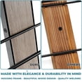 thumbnail image 4 of Sorbus Wall Mounted Wine Rack for 9 Wine Bottles - Wood Wine Rack Wall Mounted for Wine Bottles, Liquor, Champagne - Decorative Wood Wine Racks for Home Bar, Kitchen, Dining Room Wall Wine Bottle, 4 of 7