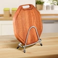 thumbnail image 3 of Stainless Steel Kitchen Organizer Cutting Board Holder Stand with Integrated Pot Lid Storage, 3 of 3