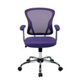 thumbnail image 3 of Juliana Task Chair with Purple Mesh Fabric Seat, 3 of 6