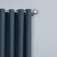 thumbnail image 3 of Mainstays Faux Suede 63" Drapery Grommet Window Curtains Panel, Navy, 3 of 6