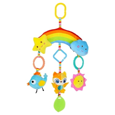 Animals Baby Hanging Rattles Toy, Baby Teether Sensory Toy Early Education Baby Owl