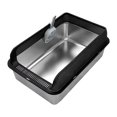 thumbnail image 2 of DOLITY Cat Litter Box Anti Splashing Sturdy Kitty Litter Pan for Kittens Kitty Cats Black, 2 of 9
