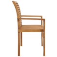 thumbnail image 3 of vidaXL Garden Bench with Anthracite Cushion 112 cm Solid Teak Wood, 3 of 5