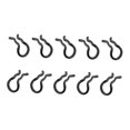 thumbnail image 1 of jinwen 10 Pieces Brake Pad Cotter Pin Calipers Fixing Snap Sp Clips Clamps Black, 1 of 9