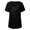 thumbnail image 4 of Pompotops Chemises Mode Décontractée pour Femmes Manches Courtes Tee-Shirt Ample Tunique Blouse, 4 of 4