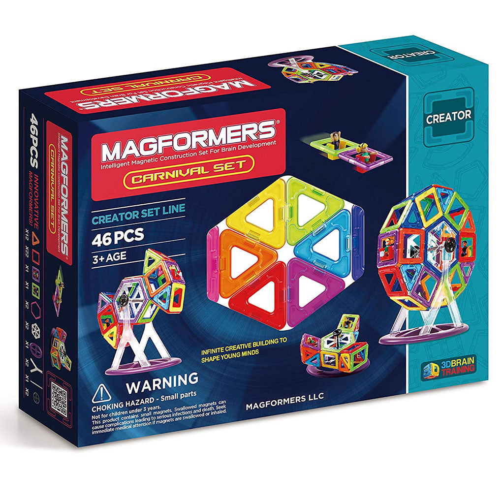 63074 - MAGFORMERS CARNIVAL SET MAGNETIC MAGIC 46 PIECES