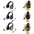 thumbnail image 4 of Casque de Chasse Pliable, Casque de Communication Électronique Rembourré Doux, Vert, 4 of 8