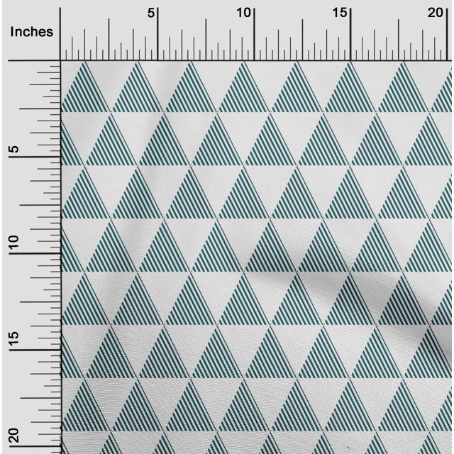oneOone Cotton Flex Fabric Triangle Geometric Print Fabric BTY 40 Inch Wide