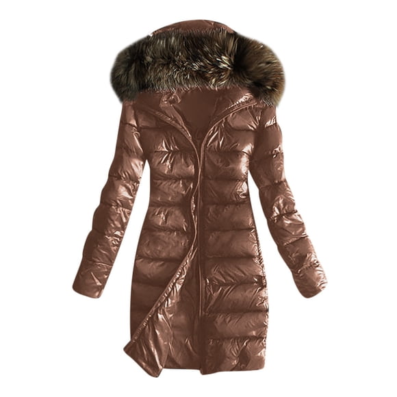 Women Jacket Winter Women Outwear Quilted Winter Warm Coats Collar Hooded Jacket Tops