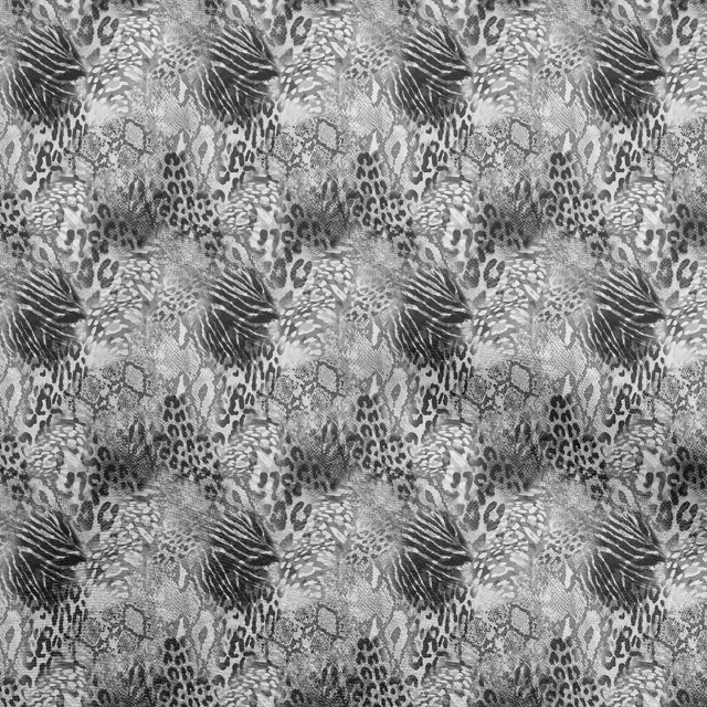 oneOone Polyester Spandex Gray Fabric Animal Skin Fabric For Sewing Printed Craft Fabric By The Yard 56 Inch Wide