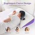 thumbnail image 2 of Adjustable Shded Memory Foam Body Pillow Cooling Long Pillow with Washable Cover Full Support for Side Sleepers Back Hip & Leg Comfort &#x&#, 2 of 8