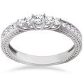 thumbnail image 1 of 1/2ct   Diamond Anniversary Five Stone Graduated Ring 14K White Gold, 1 of 2