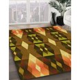 thumbnail image 3 of Ahgly Company Machine Washable Indoor Rectangle Transitional Cinnamon Brown Area Rugs, 5' x 7', 3 of 7