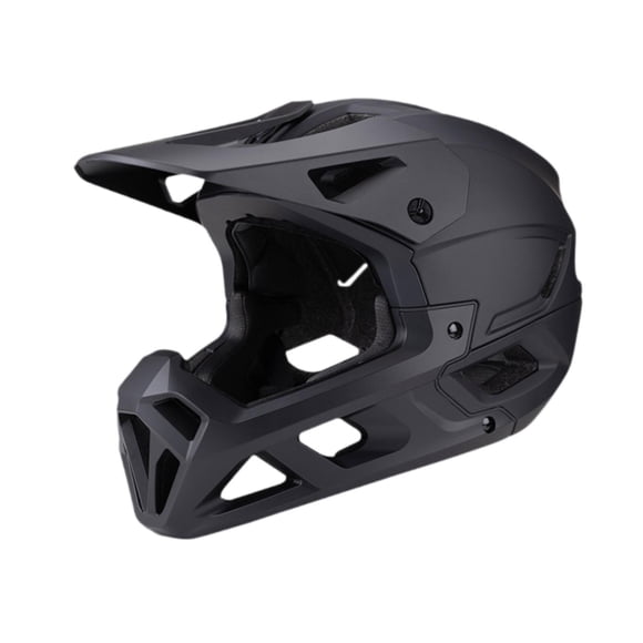 Almencla Full Face Bike Helmet Adjustable Head Protective Bicycle Helmet Black