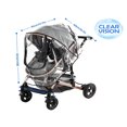 thumbnail image 3 of SNNROO 1pc Universal Windproof Breathable Baby Stroller Rain Cover  Transparent Infant Stroller Rain Cover Accessory  Suitable For Rainy Days, 3 of 7