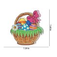 thumbnail image 3 of EGNMCR Easter DIY 5D Diamond Art Painting Kits, Easter Rabbit Eggs Tabletop Decoration With LED String Light, Cute Diamond Paintings Ornament For Easter Day, Gift, 3 of 4