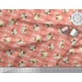 thumbnail image 3 of Soimoi polyester Crepe Fabric Love Text & Puppies Dog Print Sewing Fabric Yard 42 Inch Wide, 3 of 3