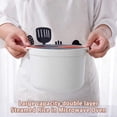thumbnail image 2 of tredstone Home Office Hotel Portable Microwave Oven Rice Cooker Food Grade Steamer Pot Household Cookware Kitchen Gadget Green, 2 of 9