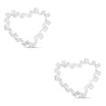 thumbnail image 4 of QualitChoice Xmas Double Layer Cloth Decorative Ribbon Lights Holiday Christmas Tree Room Bar Coffee Shop Ornaments Silver, Warm 2M 2Set, 4 of 6