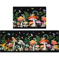 thumbnail image 1 of Cute Red Mushroom with Snails Kitchen Rugs and Mats 2 Pieces, Non Slip Cushioned Mat Runner Rug Doormat for Boho Kitchen,Sink, Laundry, Bathroom, Home Decor, 17x24+17x48inch, 1 of 5