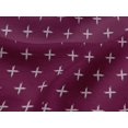 thumbnail image 4 of oneOone Viscose Jersey Fabric Plus Sign Kasuri Print Fabric By The Yard 60 Inch Wide, 4 of 5