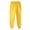 Yellow, variant on Costeam Women Fleece Lined Jogger Pants Elastic Drawstring Waist Solid Color Thickened Warm Sweatpants Loose Fit Plus Size Cuffed Ankle Athletic Running Workout Trousers with Side Pockets