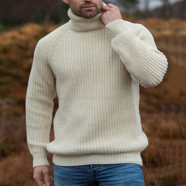 EGNMCR Vestes pour Hommes Mode Homme Automne Hiver Chandail Ample Grande Taille Chandail Uni Chandail