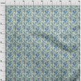 thumbnail image 4 of oneOone Velvet Light Blue2 Fabric Floral Craft Projects Decor Fabric Printed By The Yard 58 Inch Wide, 4 of 4