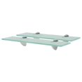 thumbnail image 1 of vidaXL Floating Shelves 2 pcs Glass 40x20 cm 8 mm, 1 of 4
