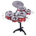 thumbnail image 3 of Children Kids Jazz Drum Set Kit Musical Educational Instrument Toy 5 Drums + 1 Cymbal, 3 of 7