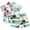 Mint Green, variant on Nwiuh Boys Hawaiian Shirt and Short Set Beach Shirts for Kids Printed Casual Outfit 2 Piece with Pocket 2-13 Years (Yellow, 2-3 Years)