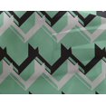 thumbnail image 4 of oneOone Georgette Viscose Fabric Chevron Geometric Print Fabric By The Yard 42 Inch Wide, 4 of 4