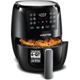 thumbnail image 1 of Gourmia Four Friteuse à Air Chaud de 6 Qt, 12 Préréglages, Affichage Numérique, FryForce 360°, Noir, 1 of 9